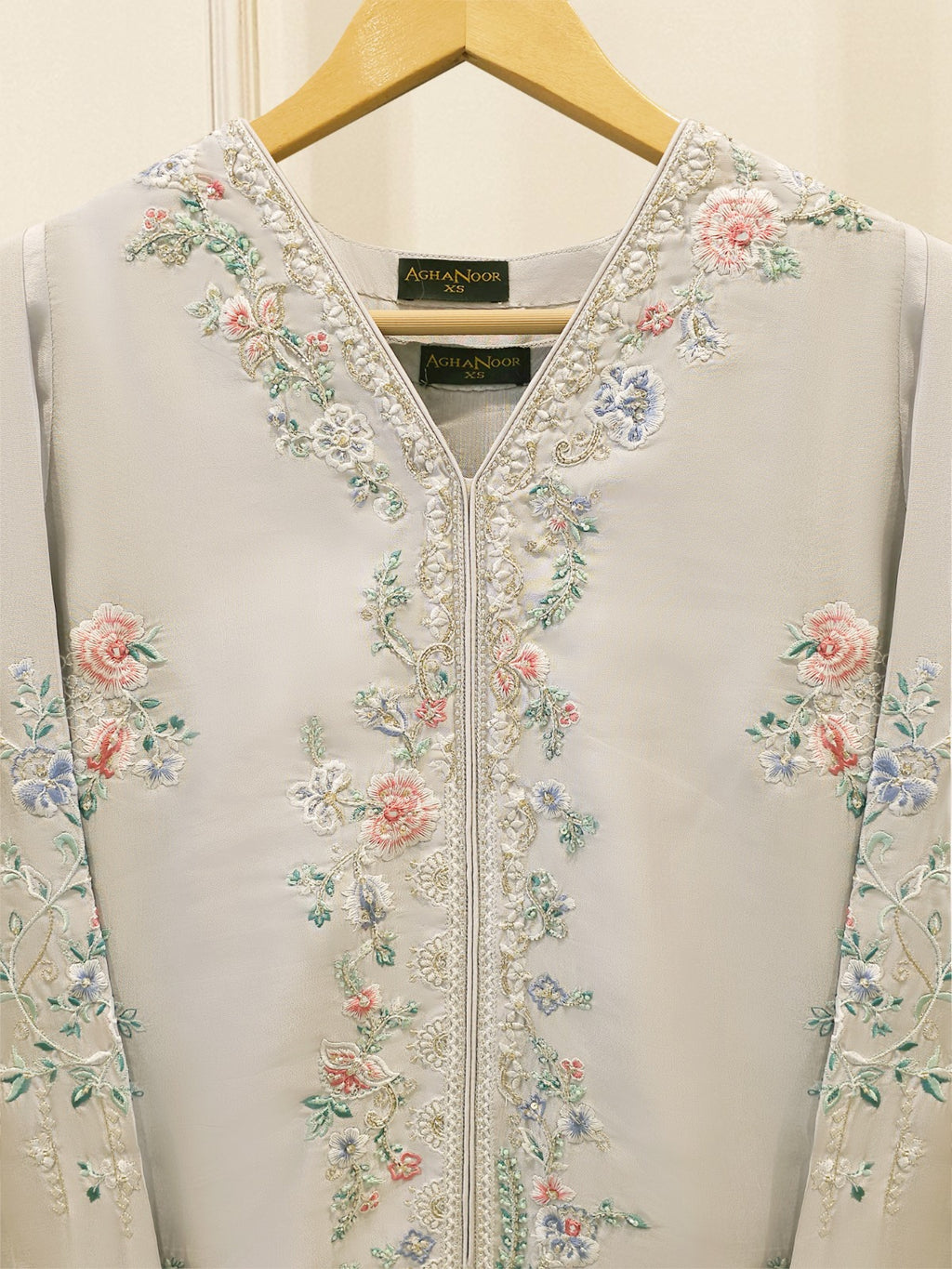 2 Piece- Pure Sheesha Silk Embroidered Suit S115708