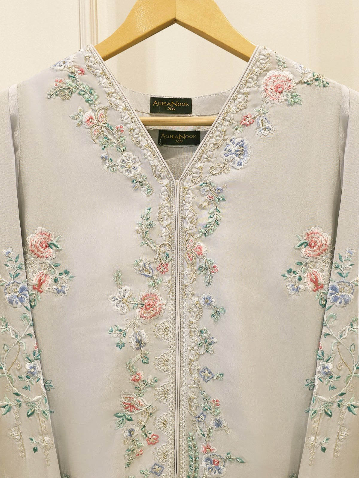 2 Piece- Pure Sheesha Silk Embroidered Suit S115708