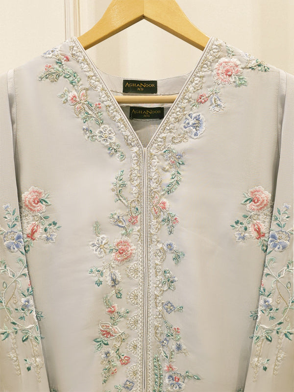 2 Piece- Pure Sheesha Silk Embroidered Suit S115708