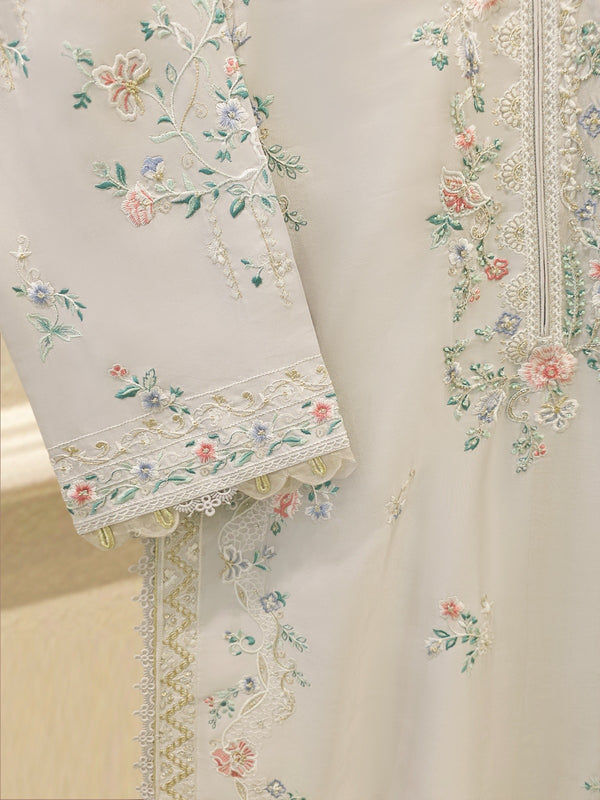 2 Piece- Pure Sheesha Silk Embroidered Suit S115708