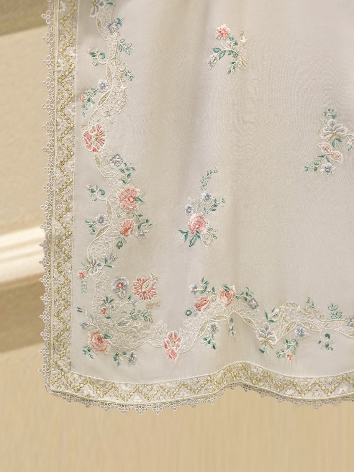 2 Piece- Pure Sheesha Silk Embroidered Suit S115708