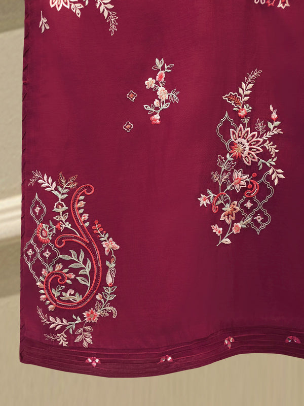 Pure Embroidered Kora Cotton Shirt S114852