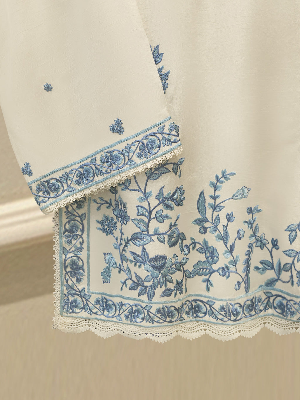 2 Piece- Pure Sheesha Silk Embroidered Suit S114641