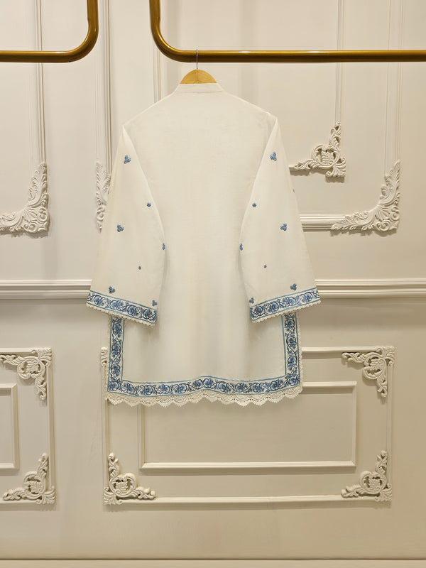 2 Piece- Pure Sheesha Silk Embroidered Suit S114641