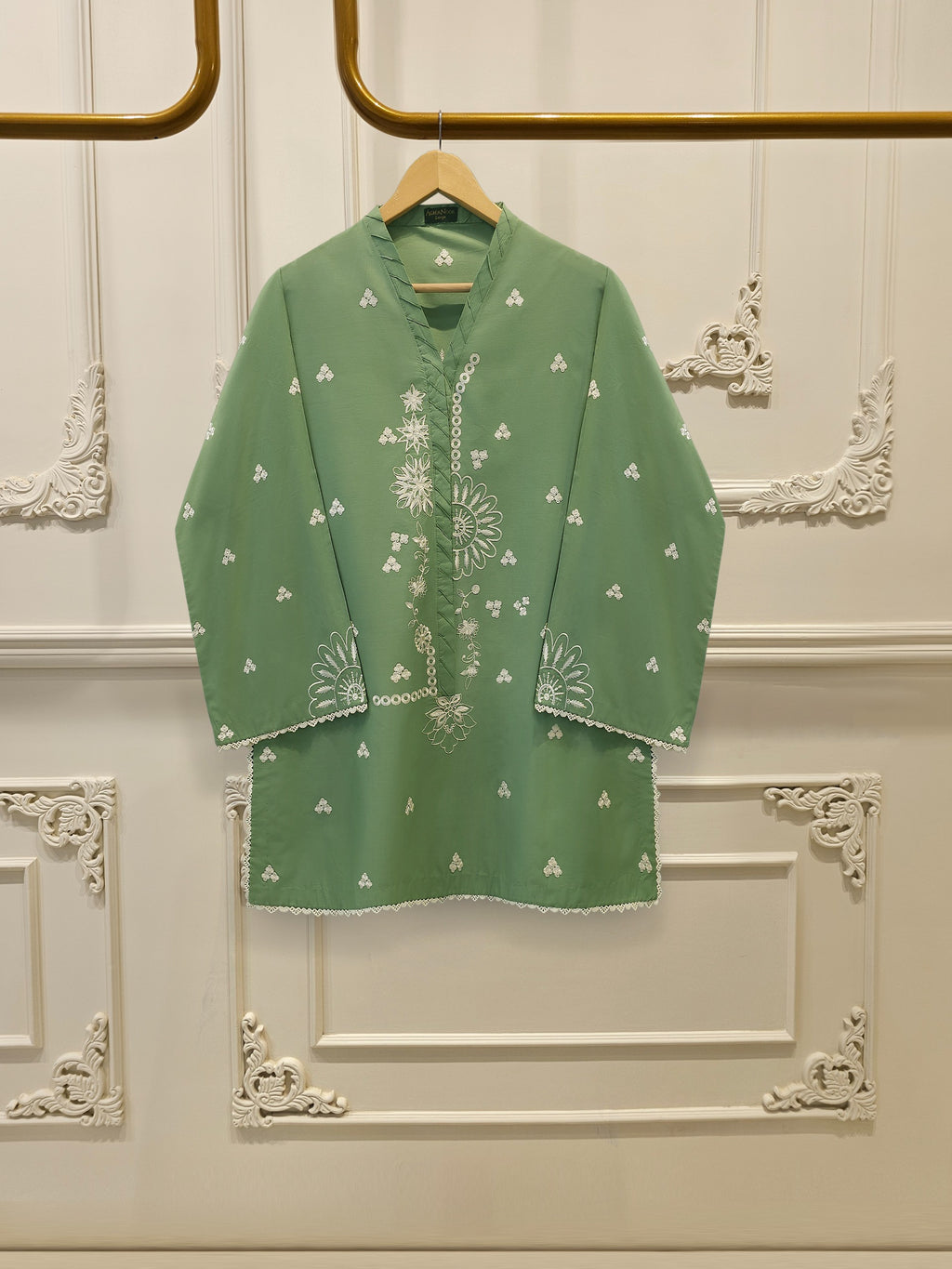 2 Piece - Embroidered Cambric Suit S114846