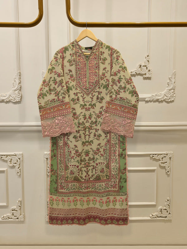 Digital Printed Lawn Shirt S115104