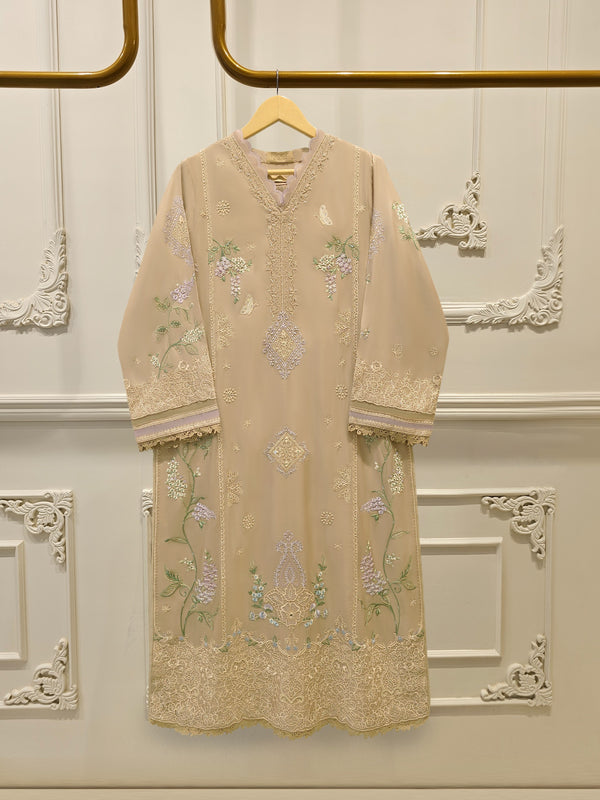 2 Piece - Embroidered Khadi Silk Suit WS00400