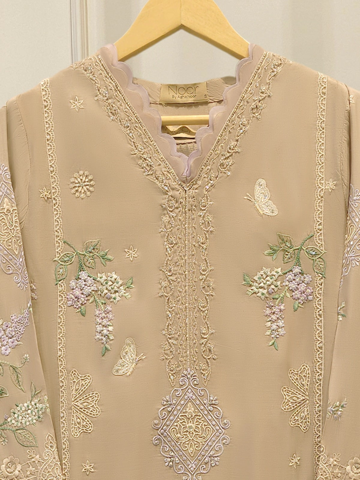2 Piece - Embroidered Khadi Silk Suit WS00400