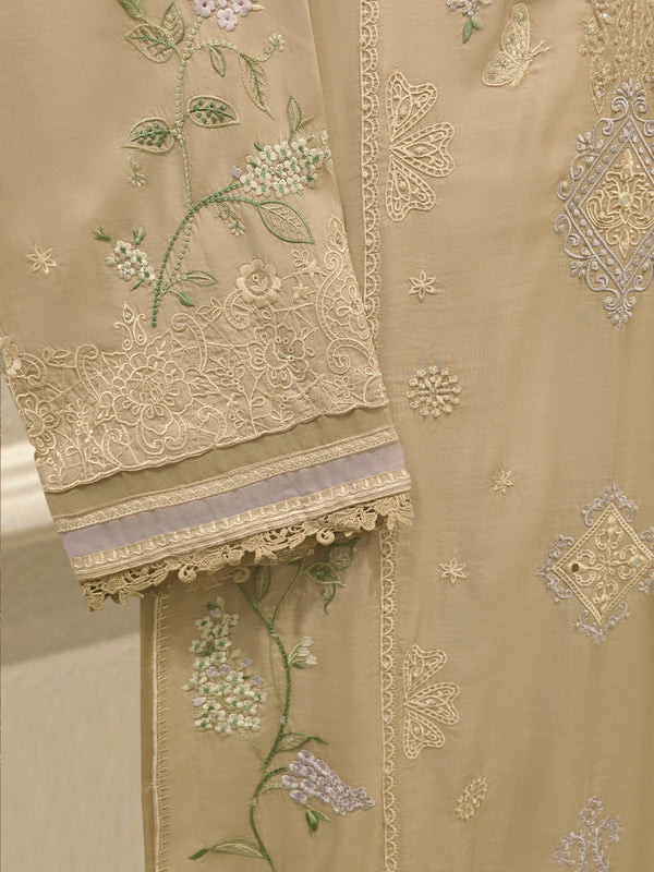 2 Piece - Embroidered Khadi Silk Suit WS00400