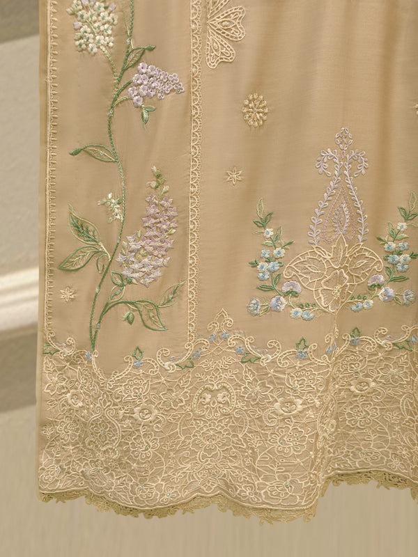 2 Piece - Embroidered Khadi Silk Suit WS00400