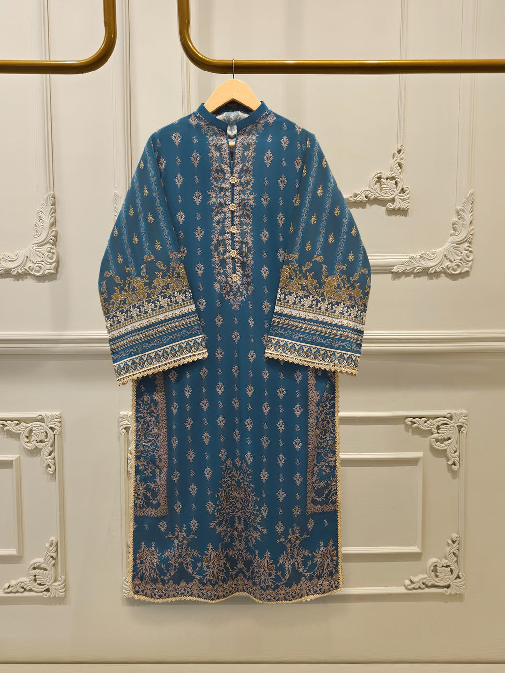 Digital Printed Lawn Shirt S115162