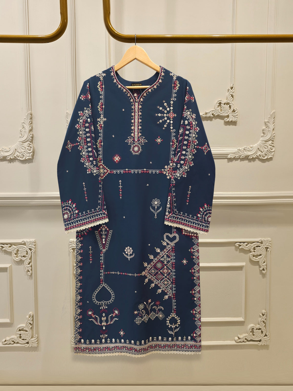 2 Piece - Embroidered Cambric Suit S115250 Main image