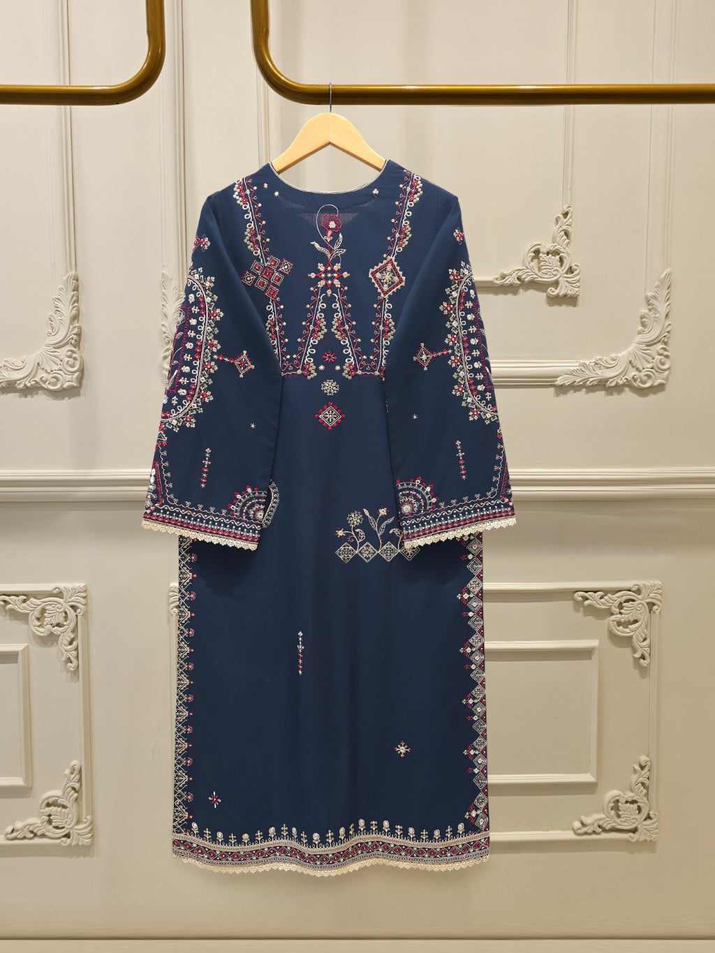 2 Piece - Embroidered Cambric Suit S115250