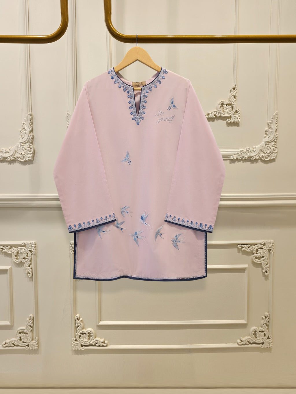 2 Piece - Embroidered Cambric Suit WS00330