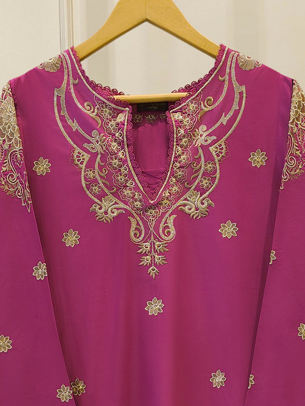 2 Piece - Embroidered Cambric Suit S114404