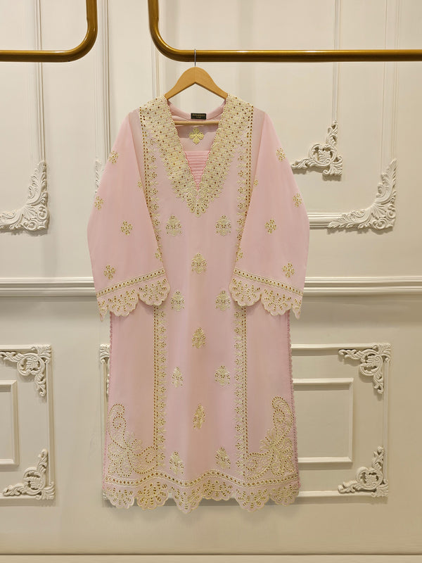 2 Piece - Embroidered Cambric Suit S115058
