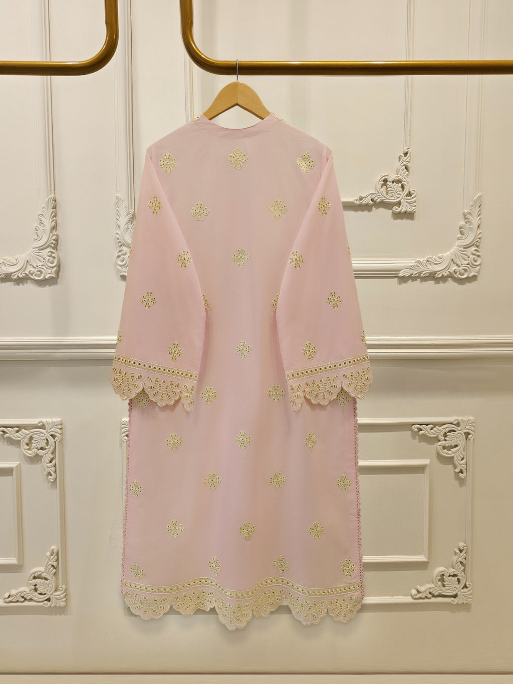 2 Piece - Embroidered Cambric Suit S115058