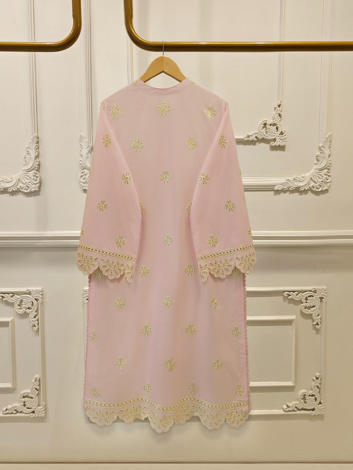 2 Piece - Embroidered Cambric Suit S115058