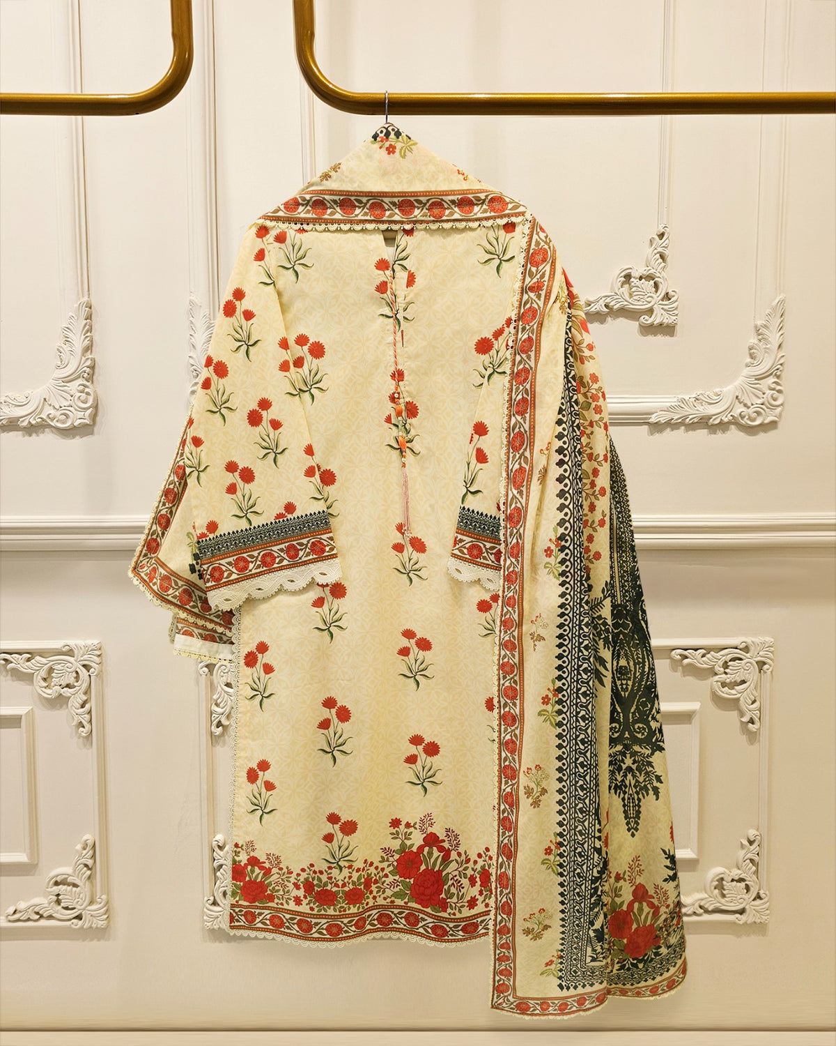 2 Piece - Digital printed Cambric Suit S115709