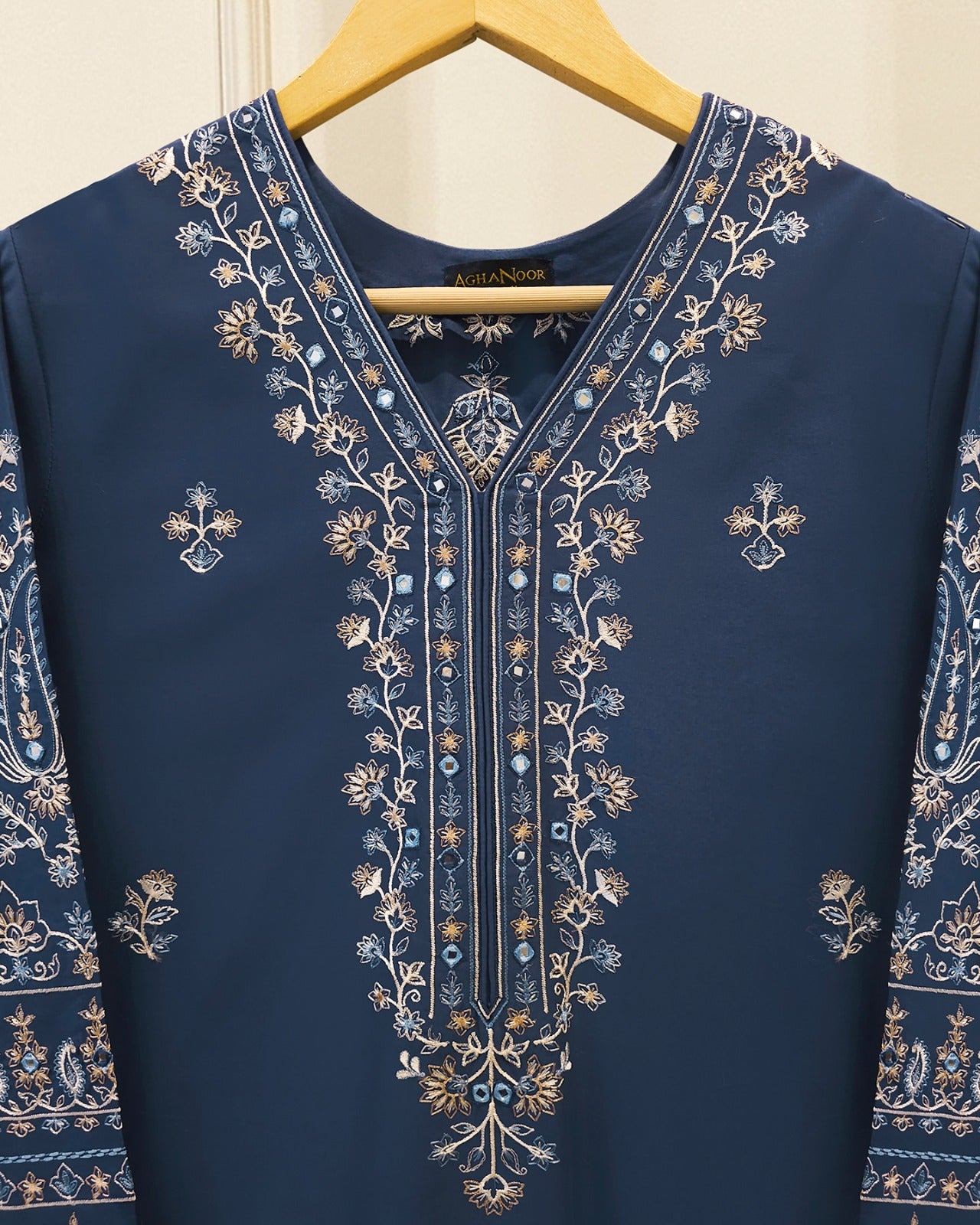 2 Piece - Embroidered Cambric Suit S115717 Secondary image