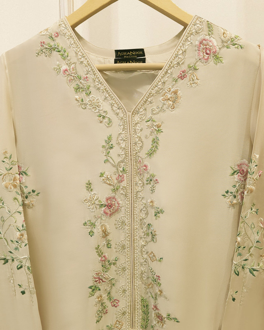 2 Piece- Pure Sheesha Silk Embroidered Suit S115714