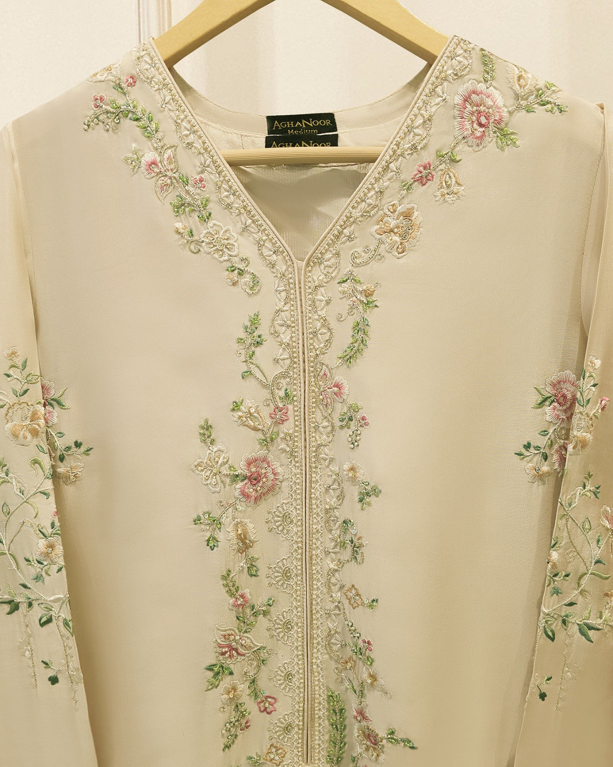 2 Piece- Pure Sheesha Silk Embroidered Suit S115714
