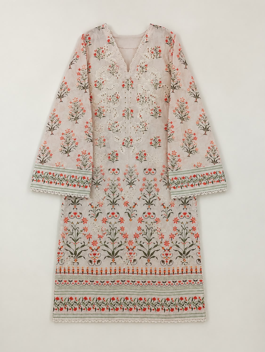 2 Piece - Embroidered Cambric Suit S115698 Main image