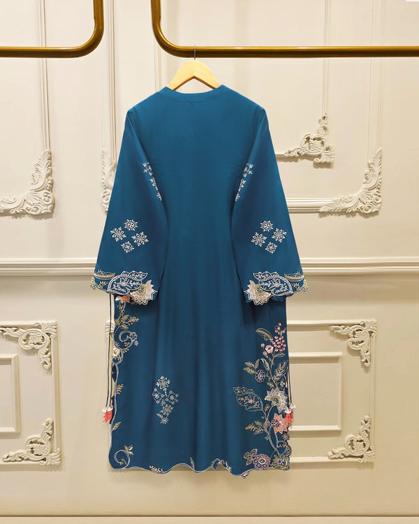 3 Piece - Pure Khaddi Silk Embroidered  Suit S115739