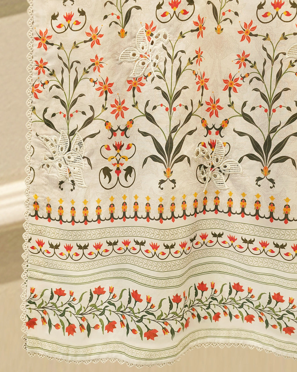 2 Piece - Embroidered Cambric Suit S115698