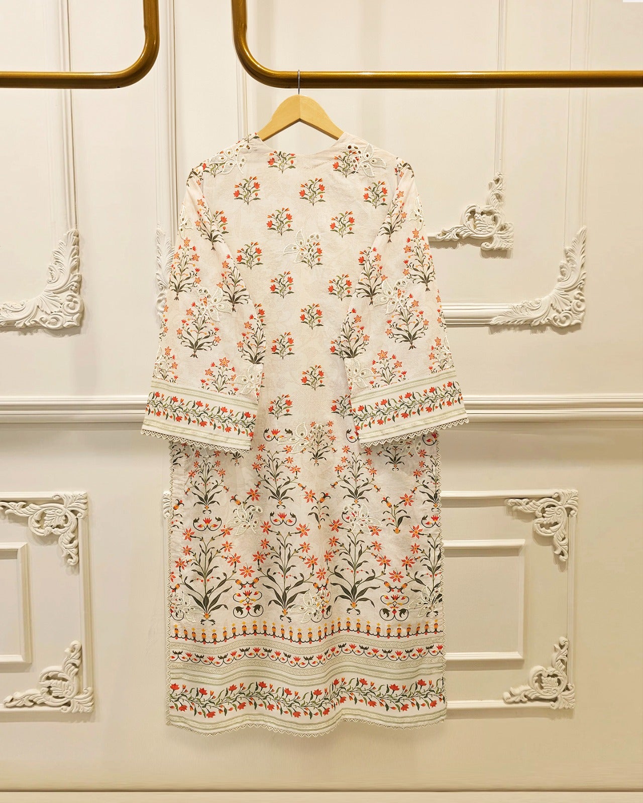 2 Piece - Embroidered Cambric Suit S115698 Secondary image