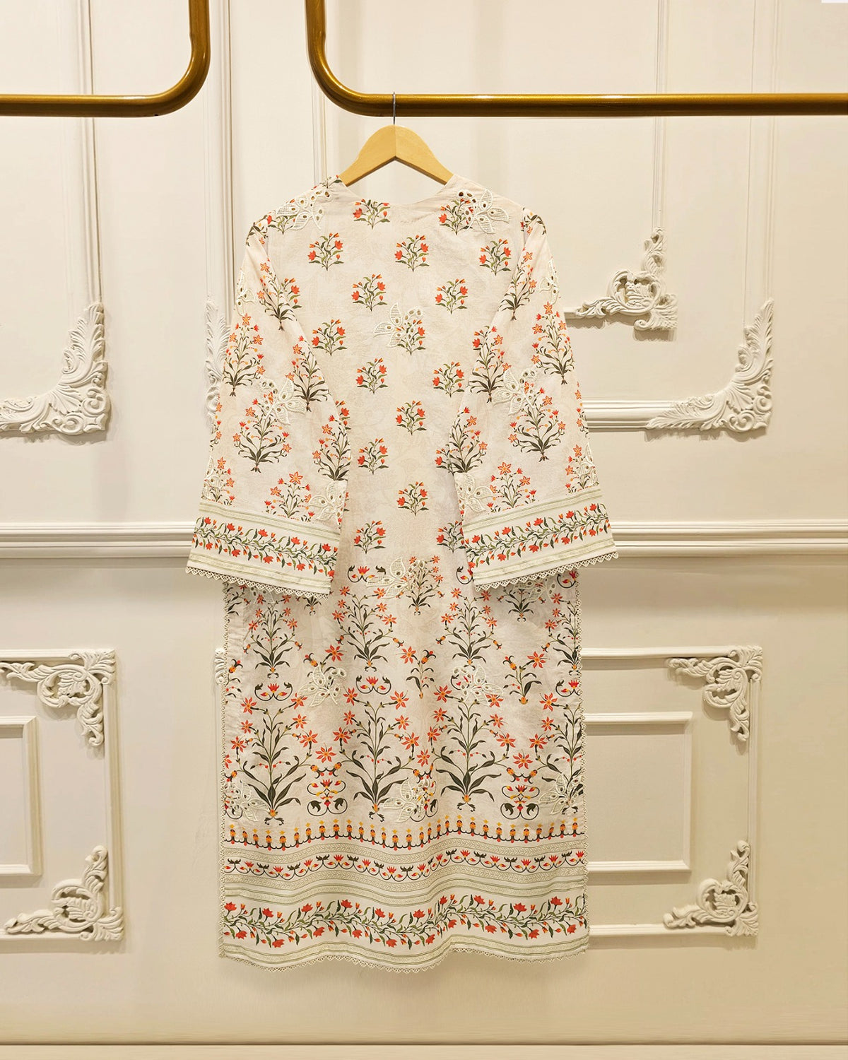 2 Piece - Embroidered Cambric Suit S115698