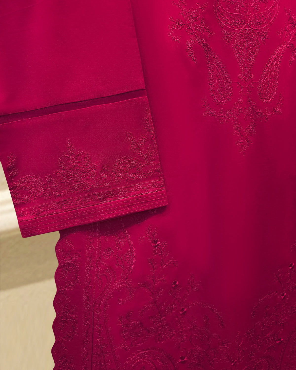 3 Piece - Embroidered Cambric Suit  S115723