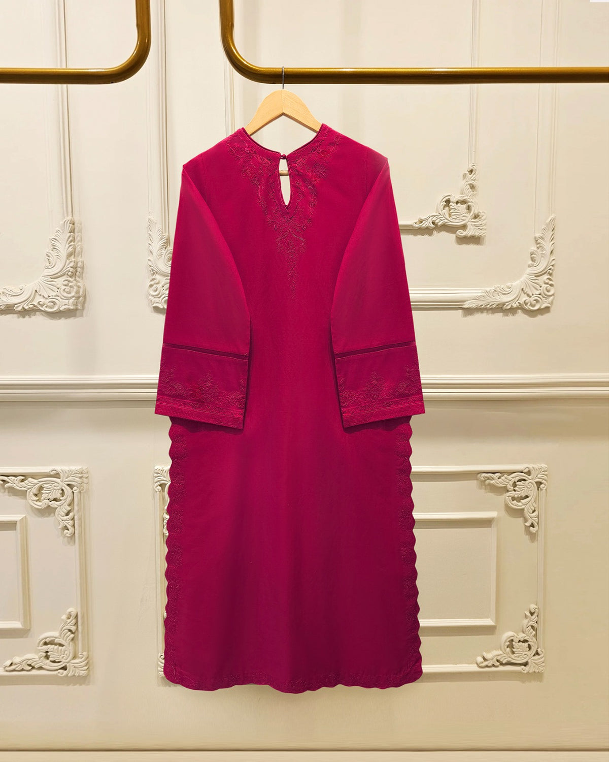 3 Piece - Embroidered Cambric Suit  S115723
