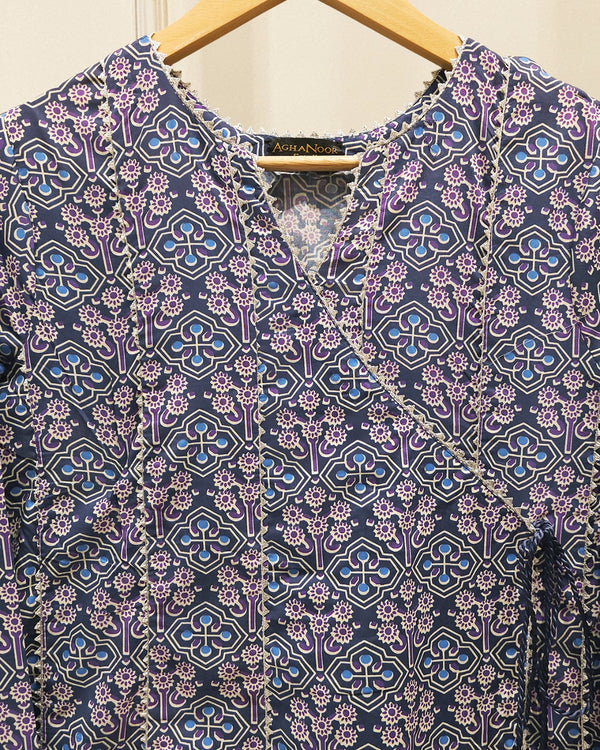 2 Piece - Digital printed Cambric Suit S115712