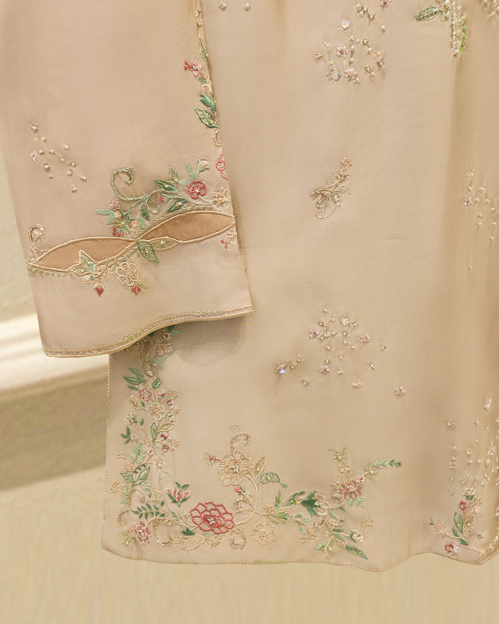 2 Piece- Pure Sheesha Silk Embroidered Suit S115731