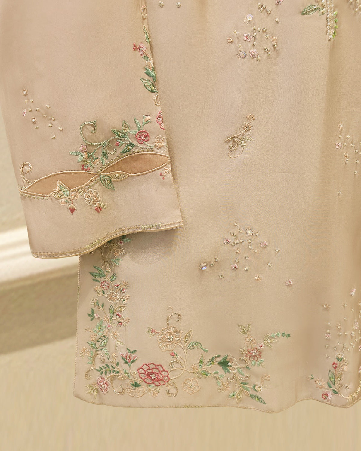 2 Piece- Pure Sheesha Silk Embroidered Suit S115731
