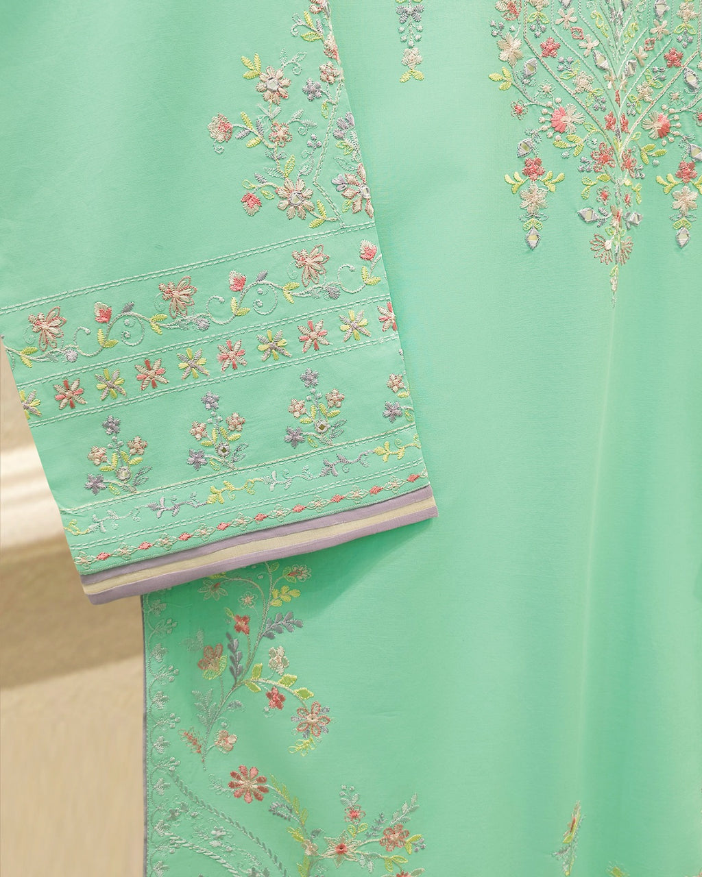 2 Piece - Embroidered Cambric Suit S115728
