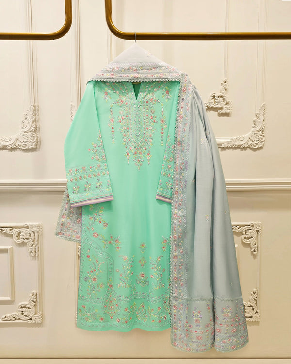 2 Piece - Embroidered Cambric Suit S115728