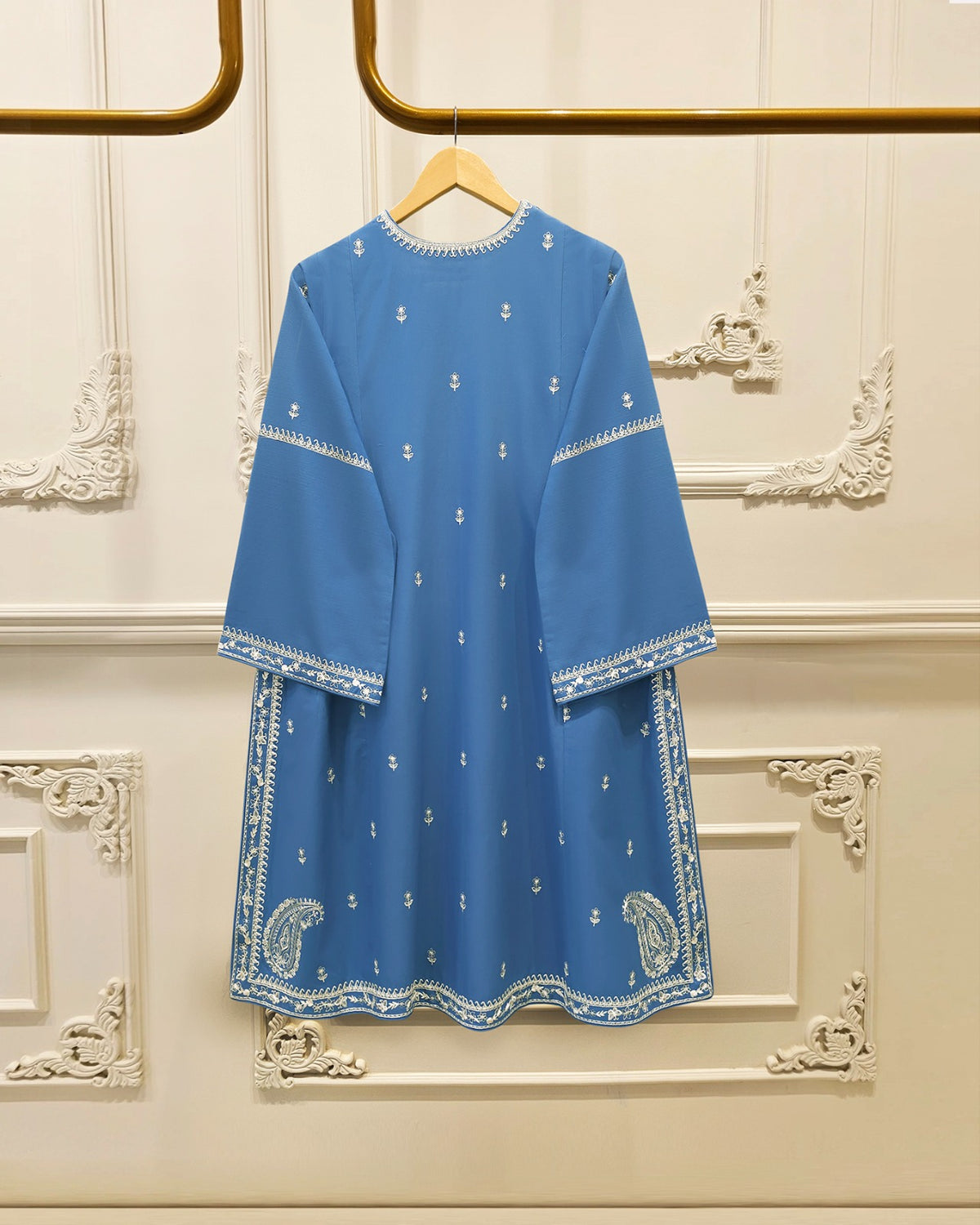 3 Piece - Embroidered Khaddar Suit S115736