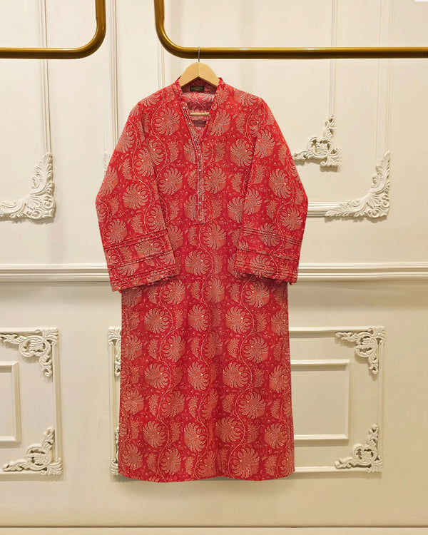 2 Piece - Digital printed Lawn Suit S115726