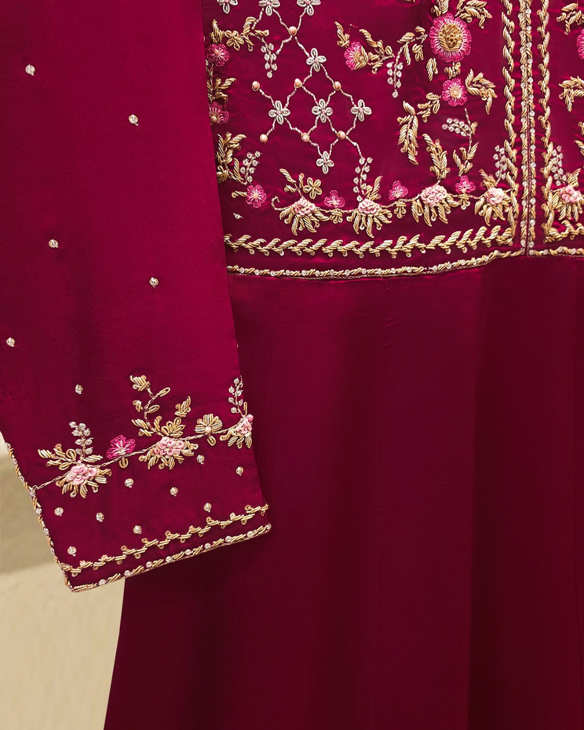 2 Piece- Pure Sheesha Silk Embroidered Suit S115738