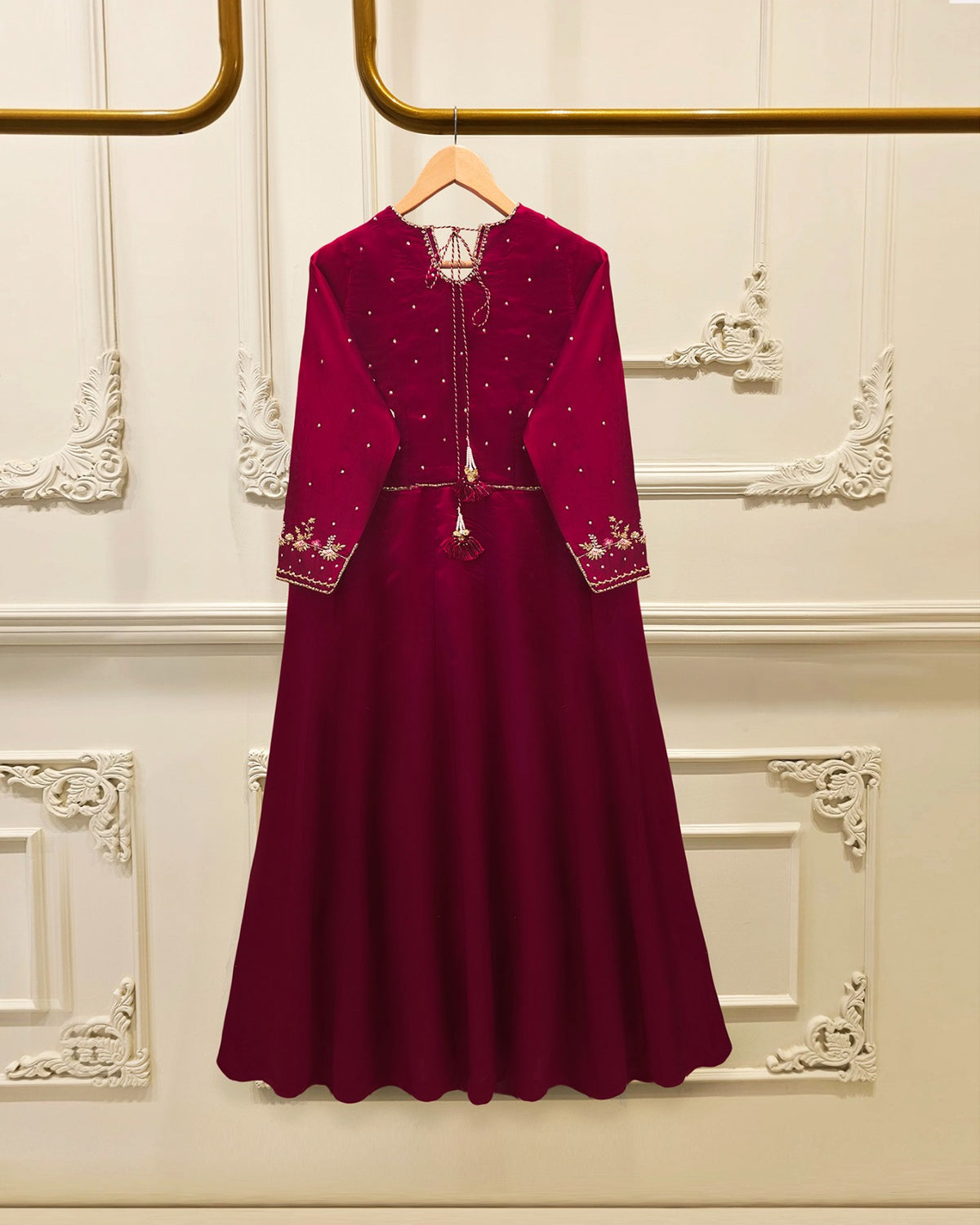 2 Piece- Pure Sheesha Silk Embroidered Suit S115738
