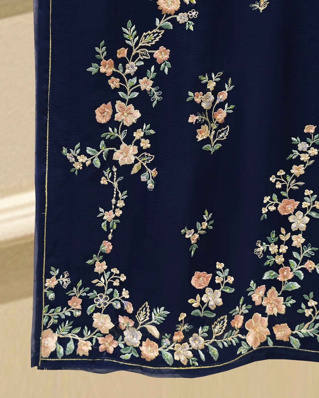 3 Piece - Pure Embroidered Chiffon Suit S115741 Secondary image