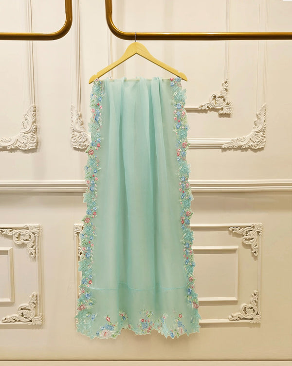 3 Piece - Pure Khaddi Silk Embroidered  Suit S115754