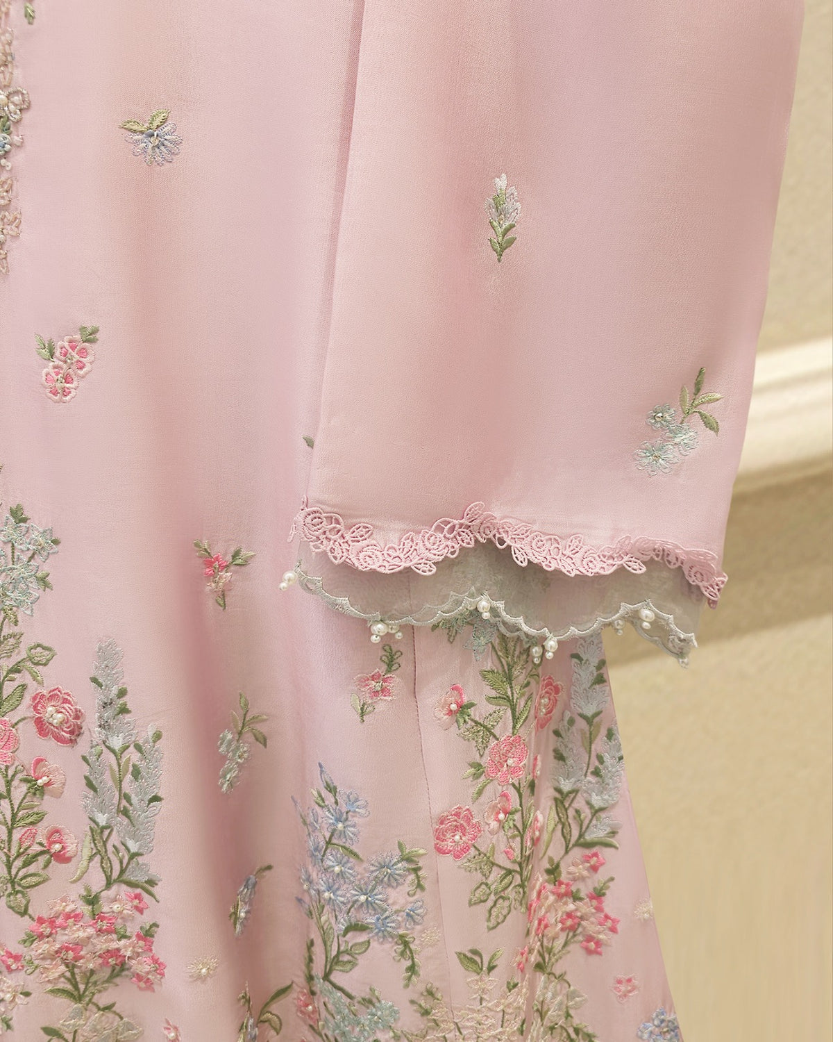2 Piece- Pure Sheesha Silk Embroidered Suit S115759