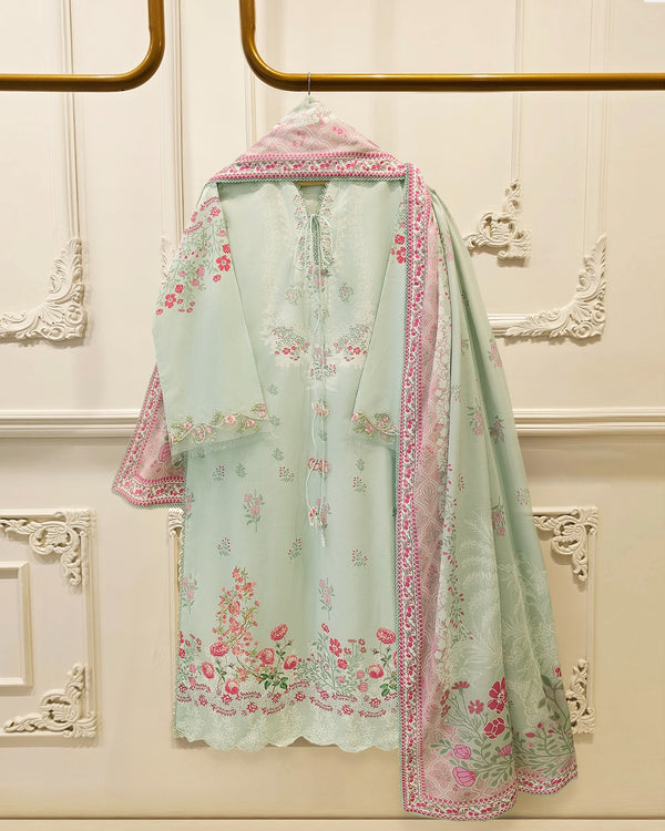 2 Piece - Digital Printed Cambric Suit S115729