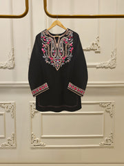 2 Piece - Pure Embroidered Cotton Net Suit S111887