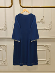 3 Piece- Pure Silk Net Embroidered Suit S111922