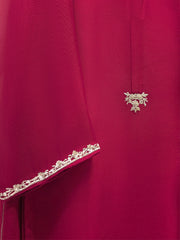3 Piece - Pure Embroidered Cotton Net Suit S111947