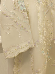 3 Piece - Pure Organza Embroidered Suit S111963